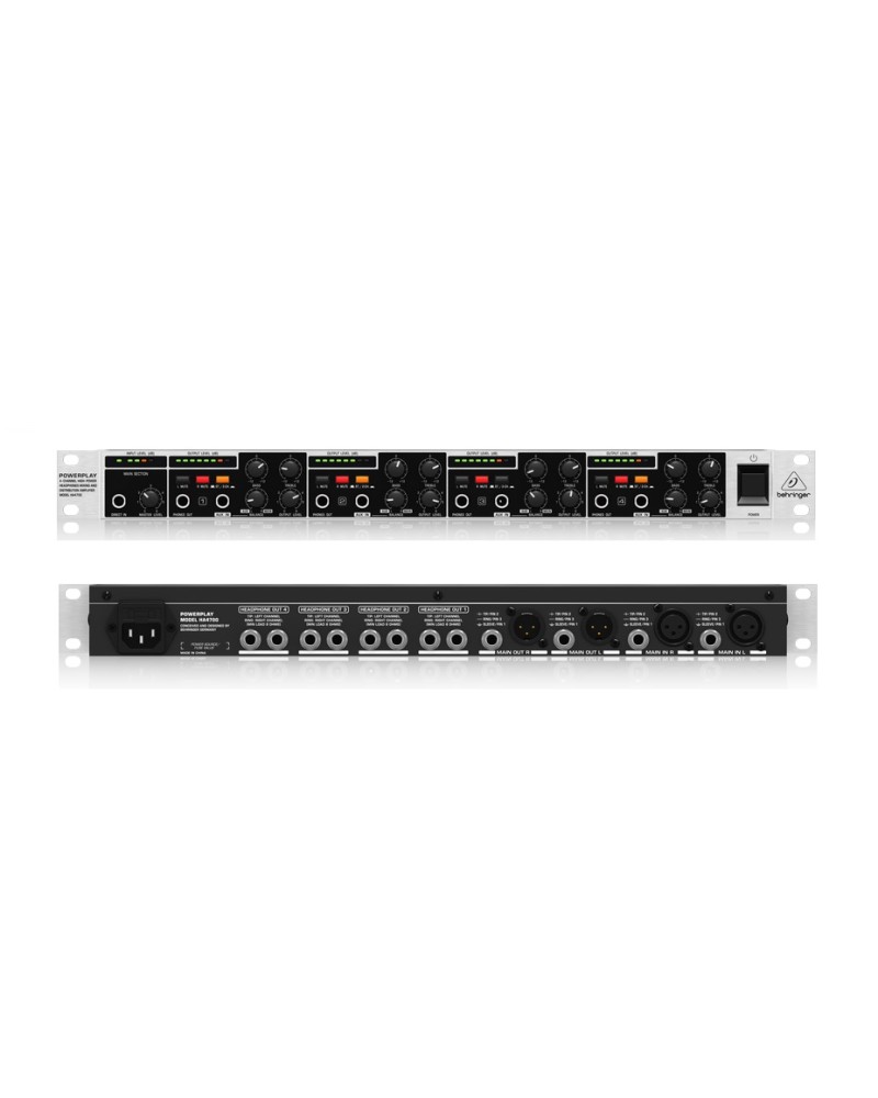 BEHRINGER HA4700 Amplificador de Audifono de 4 Canales